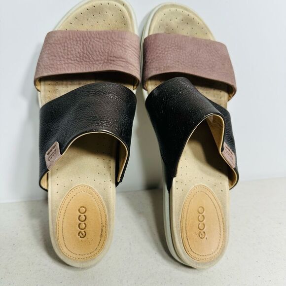 Ecco Damara Sandals Woman's Size 8 Casual Sandals Licorice/ Deep Taupe - Picture 6 of 8